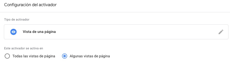 Configuración del avtivador