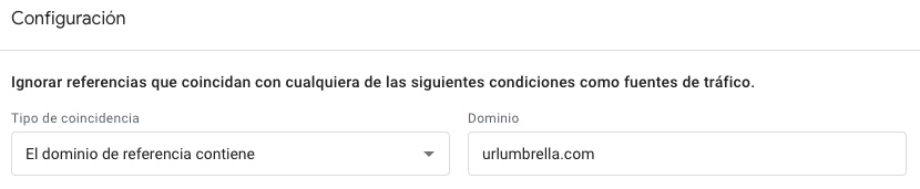 GA4 Referencia no deseada