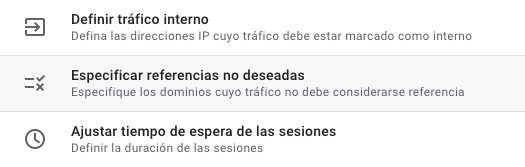 Especificar referencias no deseadas